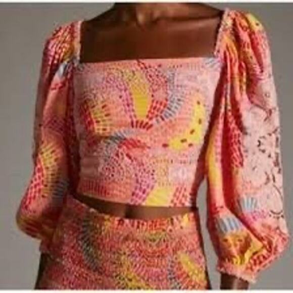 Farm Rio x Anthropologie Dotted Bananas Blouse - Picture 4 of 5